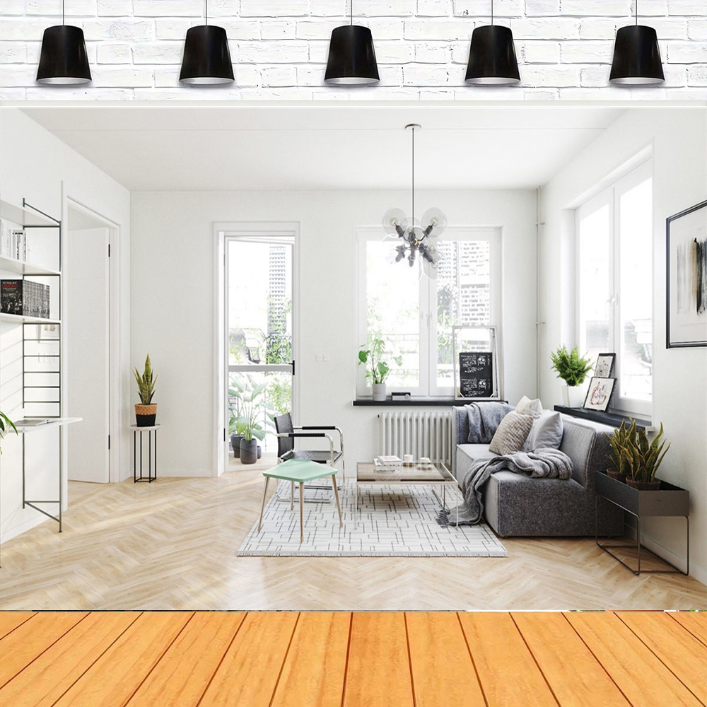 Home Office Background For Zoom - Photography Backdrop Video Conference Zoom Poster