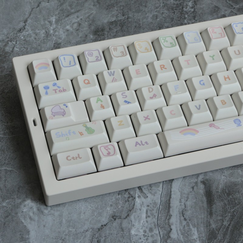 Home Office Layout - 142 Keys Musical Note PBT Keycap
