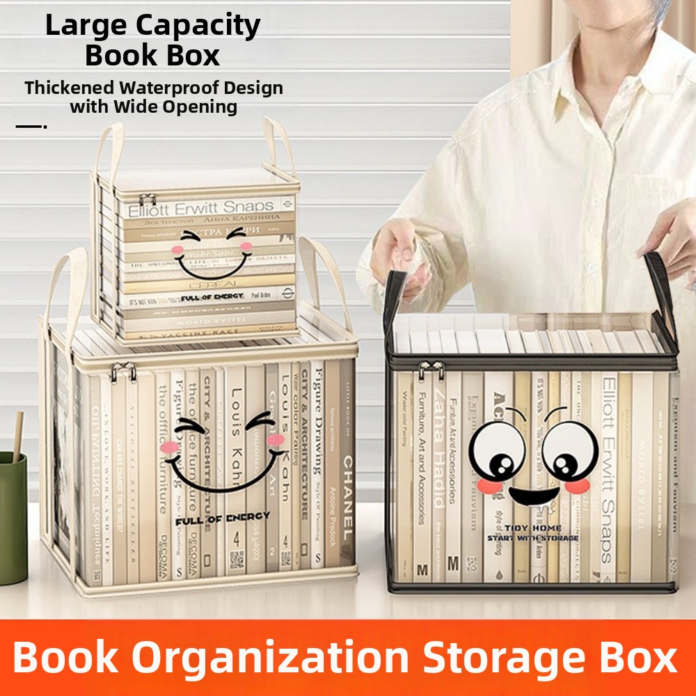 Home Office Bagas - Large Square Book Storage Bag PVC