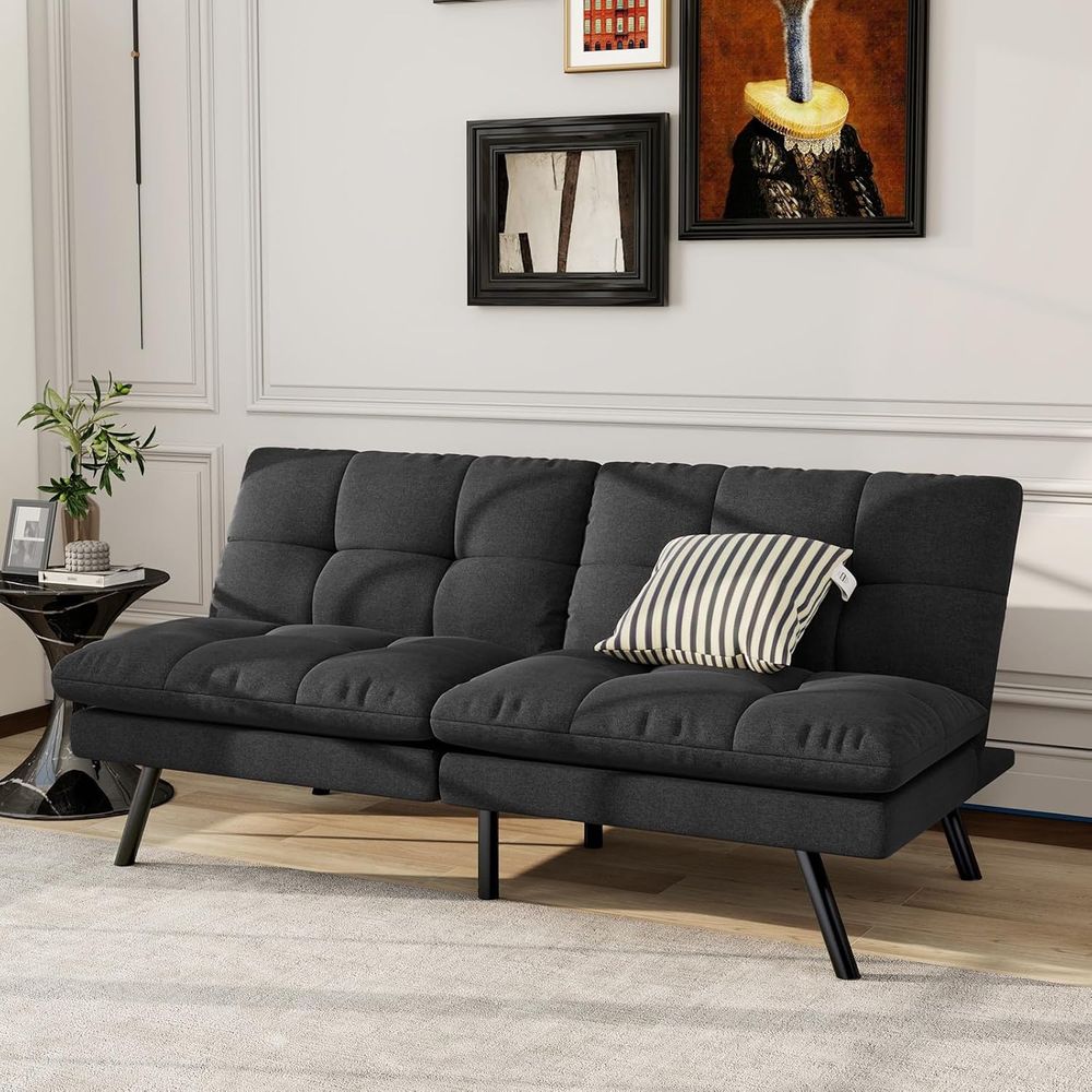 Home Office With Sofa - Adjustable Backrest Sleeper Sofa for Small