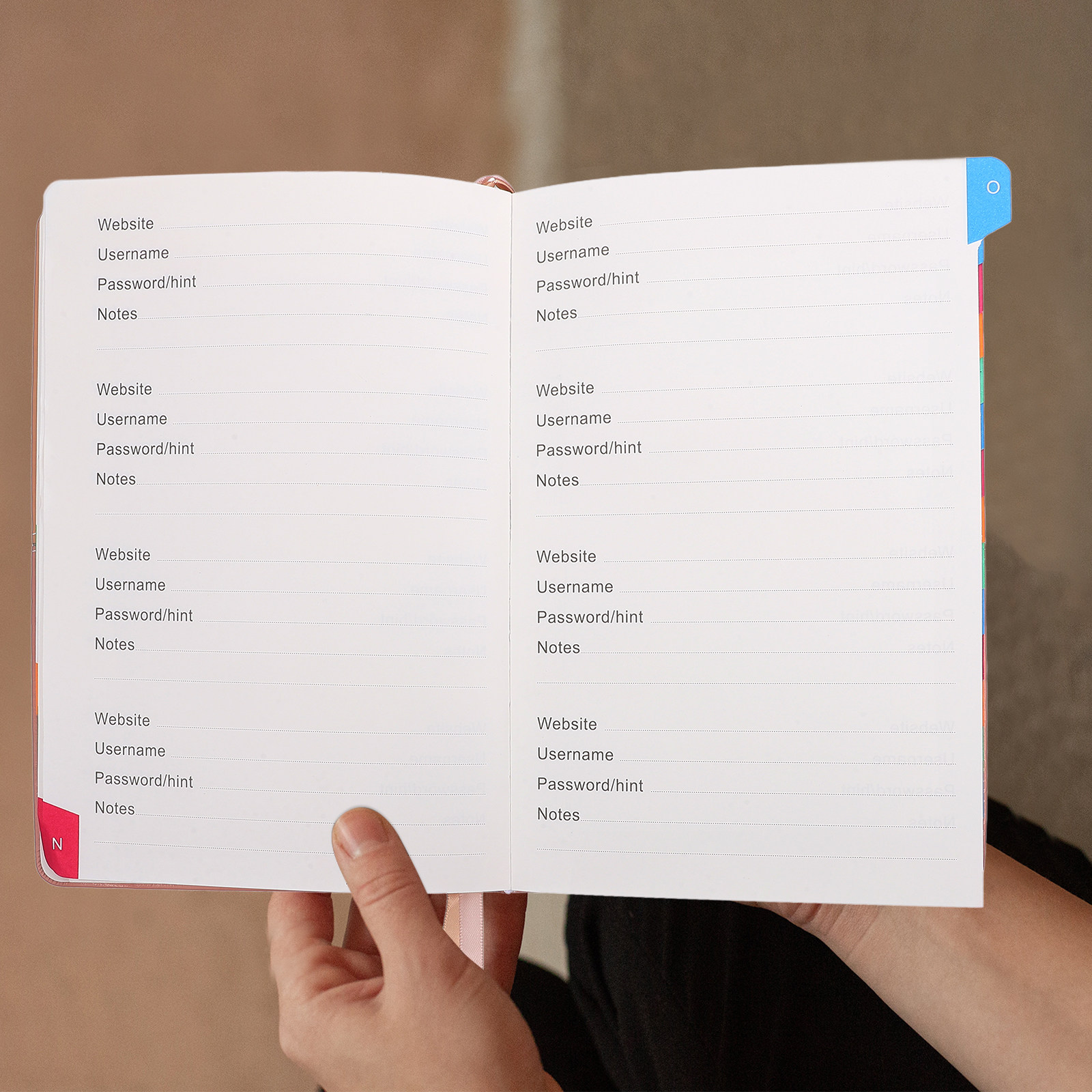 Address Home Office - Small Address Book A5 Portable Organizer