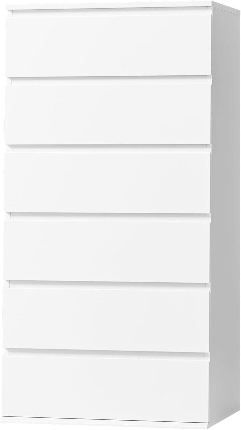 Home Office Design - Modern Tall White Wooden Dresser for