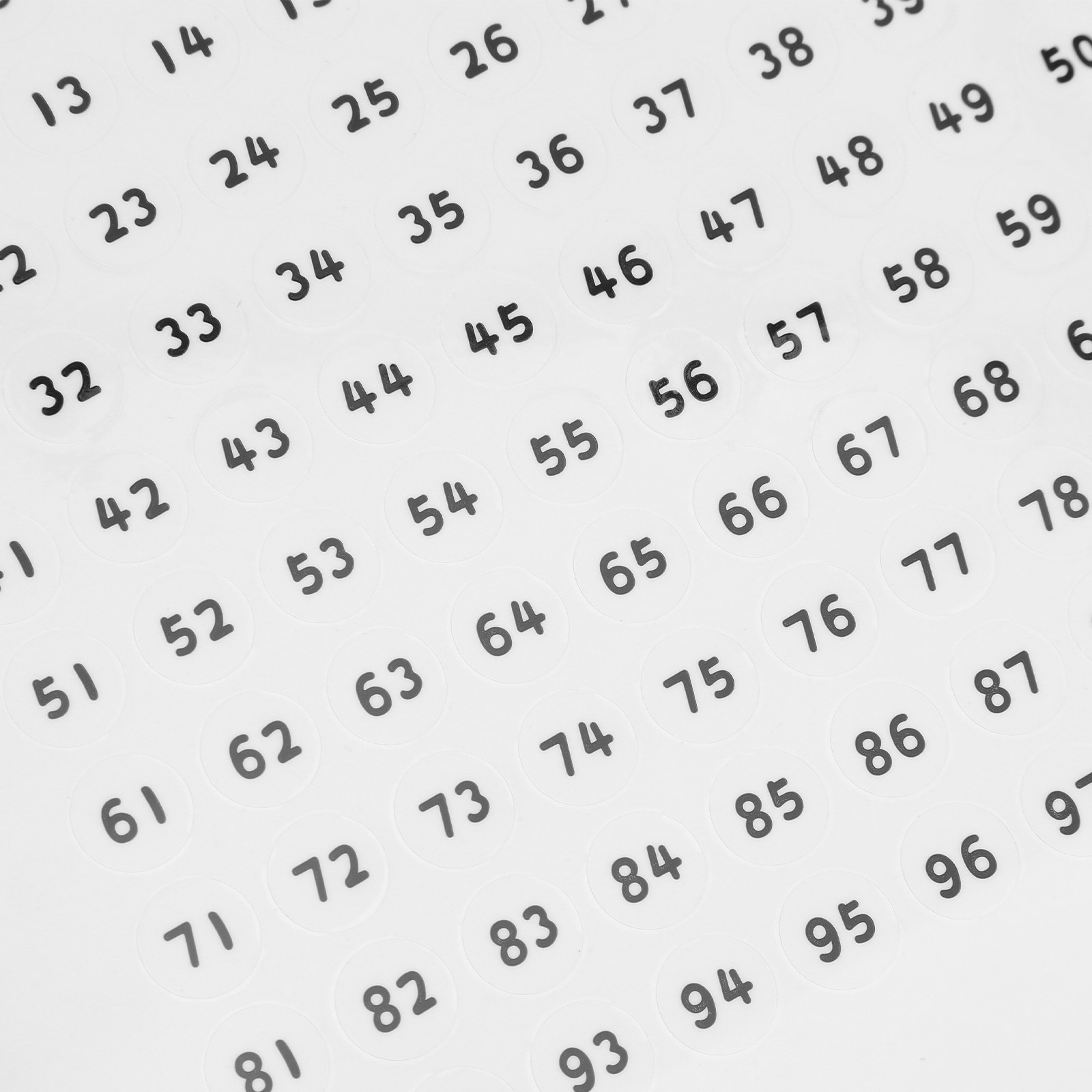 Round Number Stickers 1-100 Sm - مراجعة Address Home Office وسعره