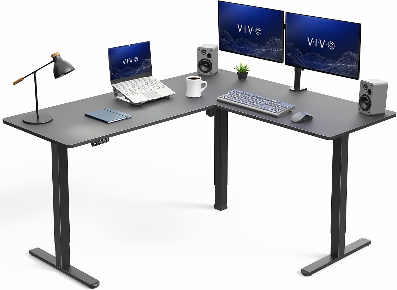 VIVO Corner Standing Desk, 63  - مراجعة Home Office Vivo وسعره