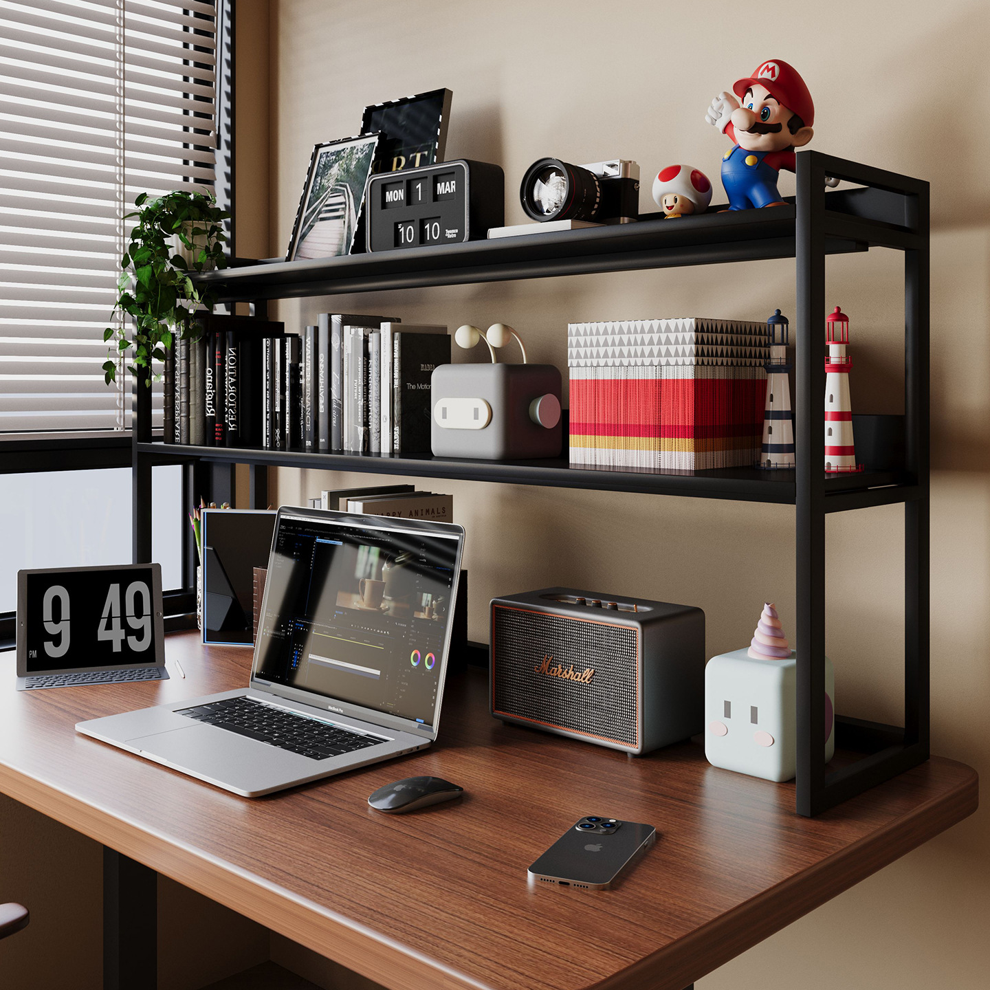 Desk Shelf Organizer 3-Tier Ve - مراجعة Home Office With Bookshelves وسعره