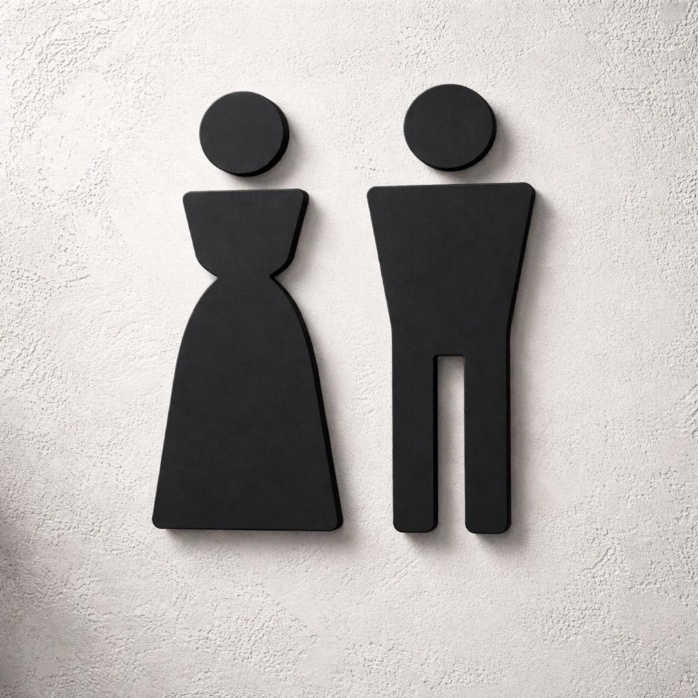 Minimalist 3D Printed Male Fem - مراجعة Home Office Icon وسعره