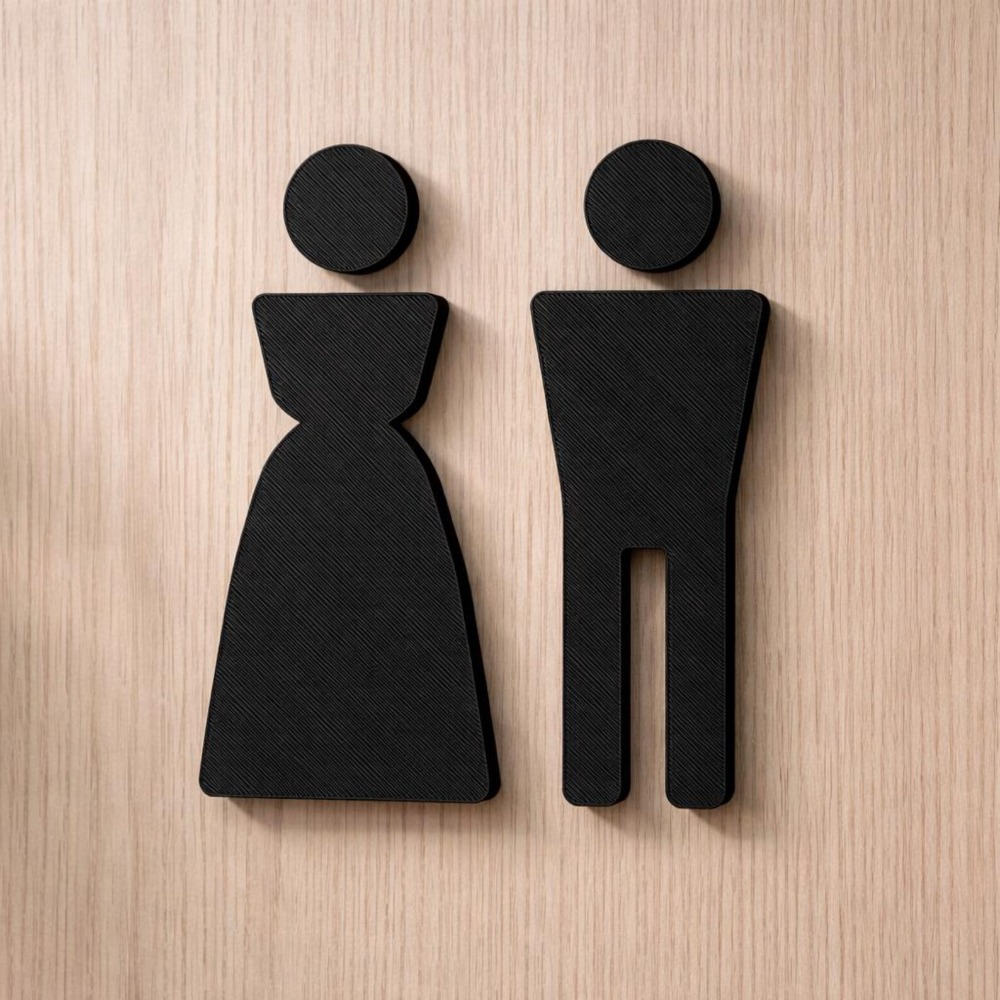 Minimalist 3D Printed Male Fem - مراجعة Home Office Icon وسعره
