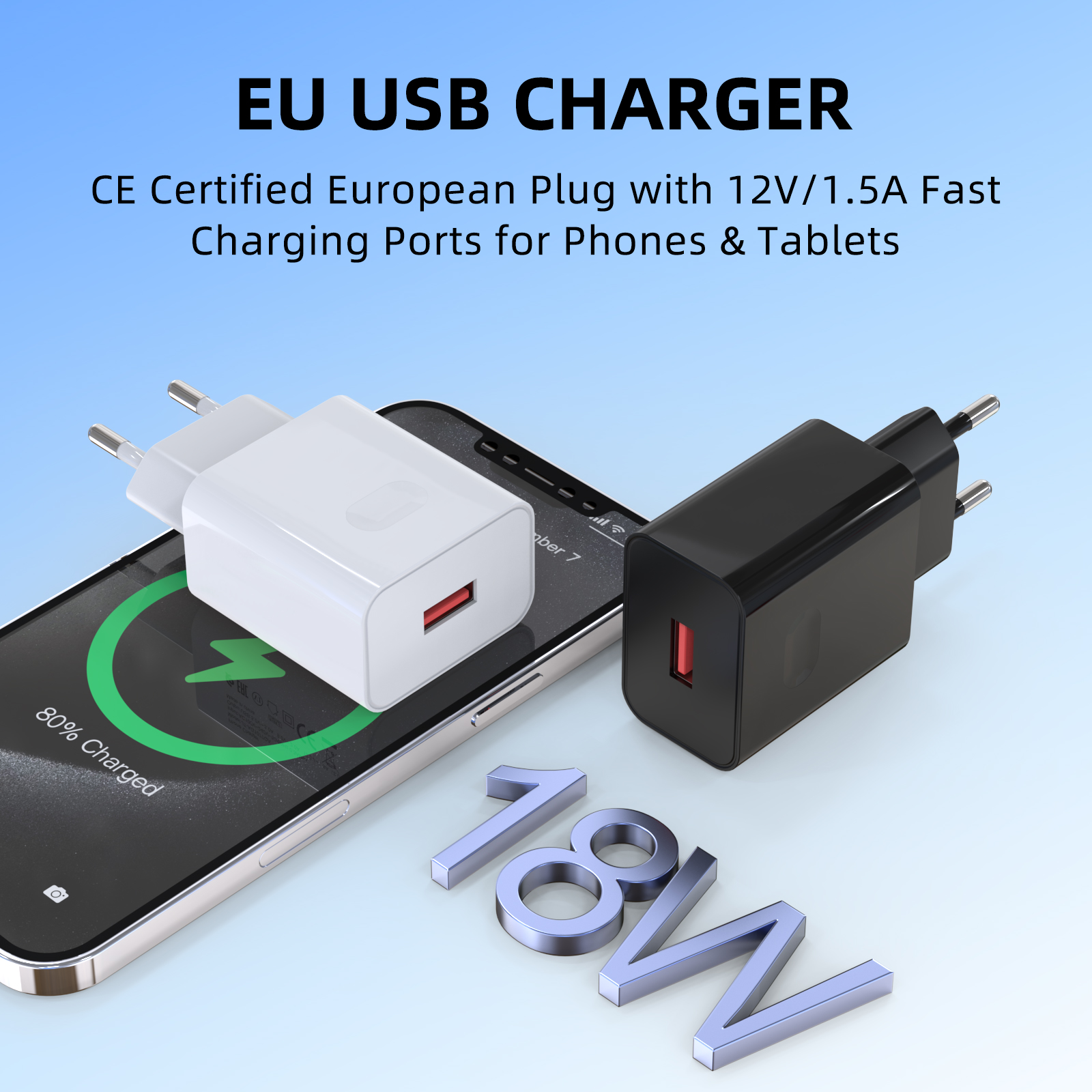 EU 18W QC3.0 Fast USB Wall Cha - مراجعة Home Office Vivo وسعره