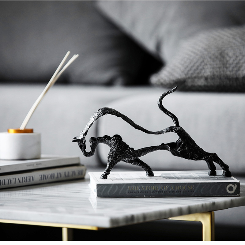 Modern Black Hollow Arts Bull  - مراجعة Home Office Layout وسعره
