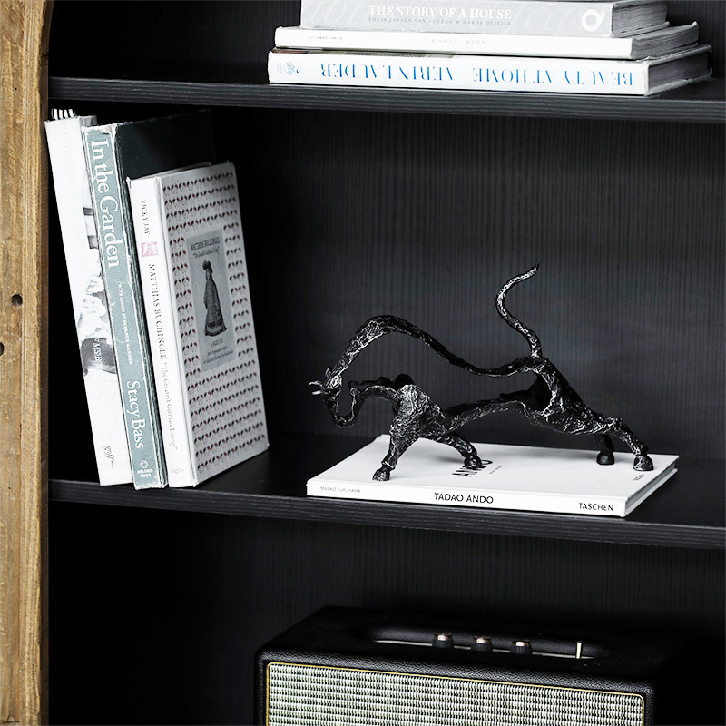 Modern Black Hollow Arts Bull  - مراجعة Home Office Layout وسعره