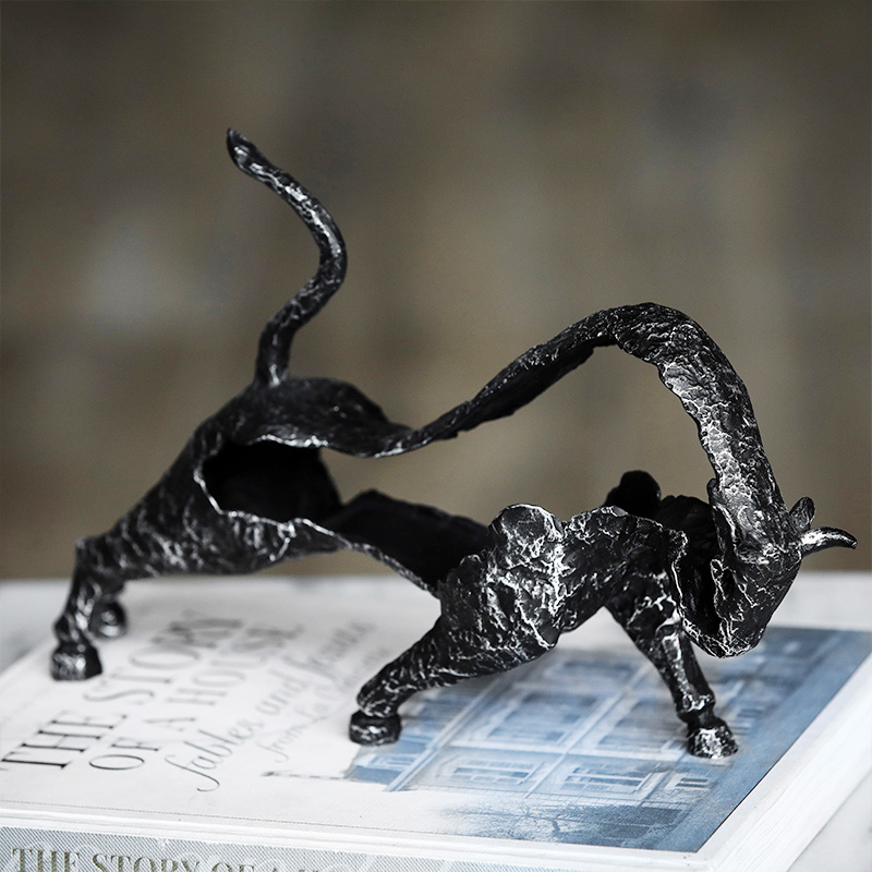 Modern Black Hollow Arts Bull  - مراجعة Home Office Layout وسعره