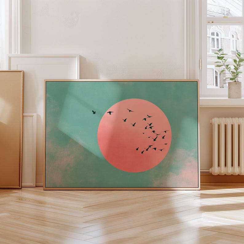 Japanese Sun & Cranes Canvas W - مراجعة Home Office Youtube وسعره
