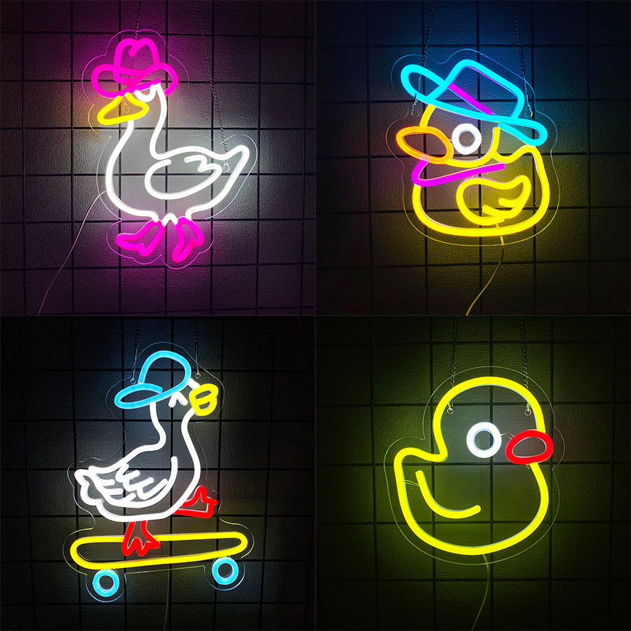 Cowboy Duck Led Neon Signs, Cu - مراجعة Home Office Icon وسعره