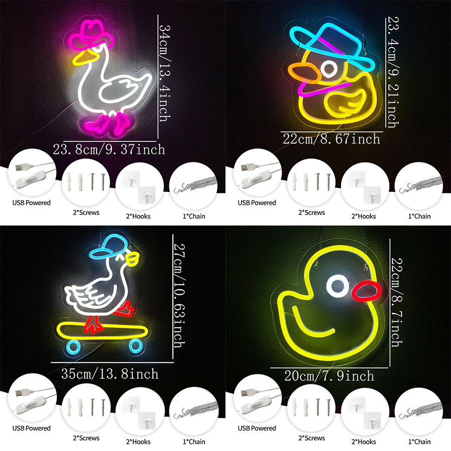 Cowboy Duck Led Neon Signs, Cu - مراجعة Home Office Icon وسعره