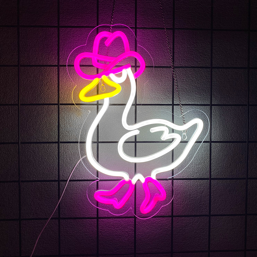 Cowboy Duck Led Neon Signs, Cu - مراجعة Home Office Icon وسعره