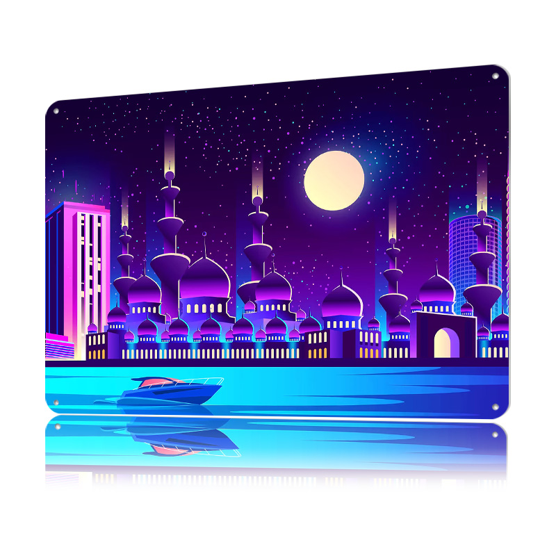 Synthwave Neon City Dubai Meta - مراجعة Home Office Dubai وسعره