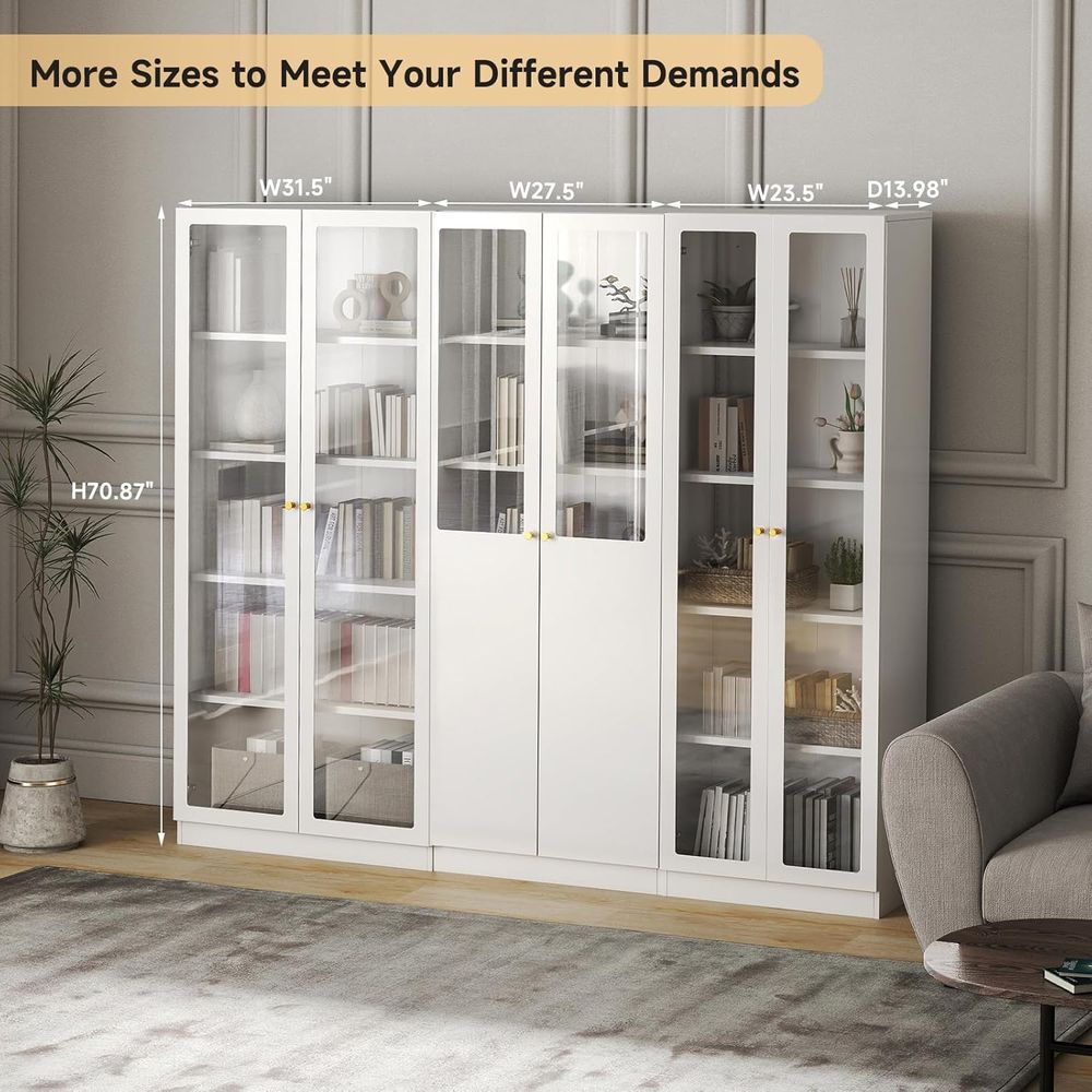 70.87 Tall Metal Bookshelf, 5- - مراجعة Home Office With Bookshelves وسعره