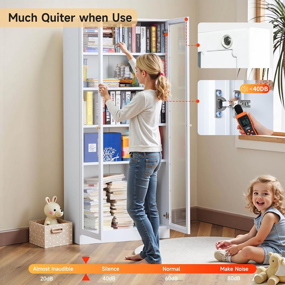 70.87 Tall Metal Bookshelf, 5- - مراجعة Home Office With Bookshelves وسعره