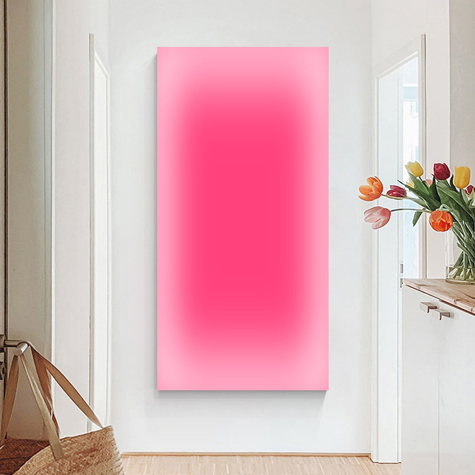 Abstract Pink Ombre Art Neon G - مراجعة Home Office Youtube وسعره