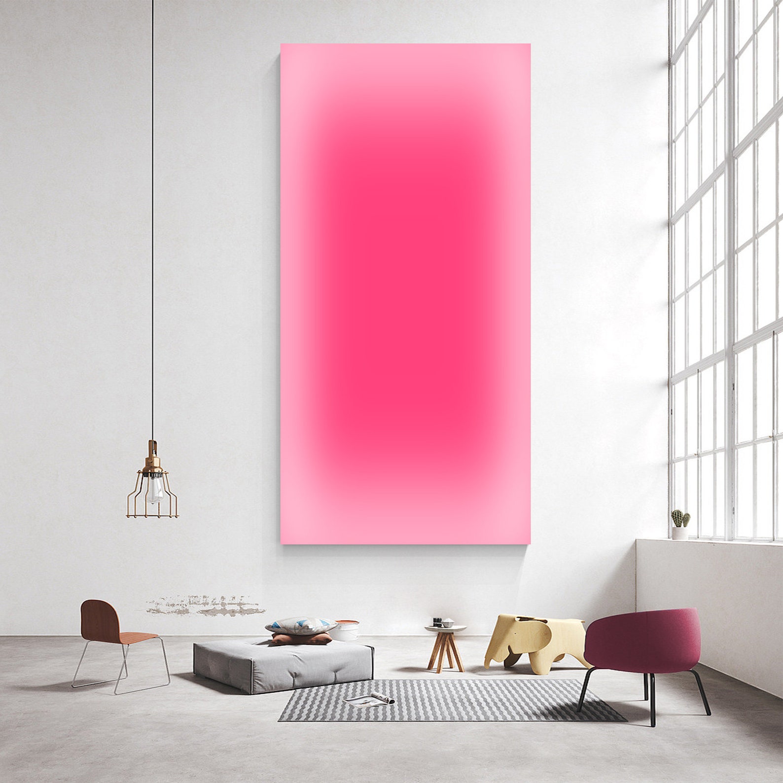 Abstract Pink Ombre Art Neon G - مراجعة Home Office Youtube وسعره