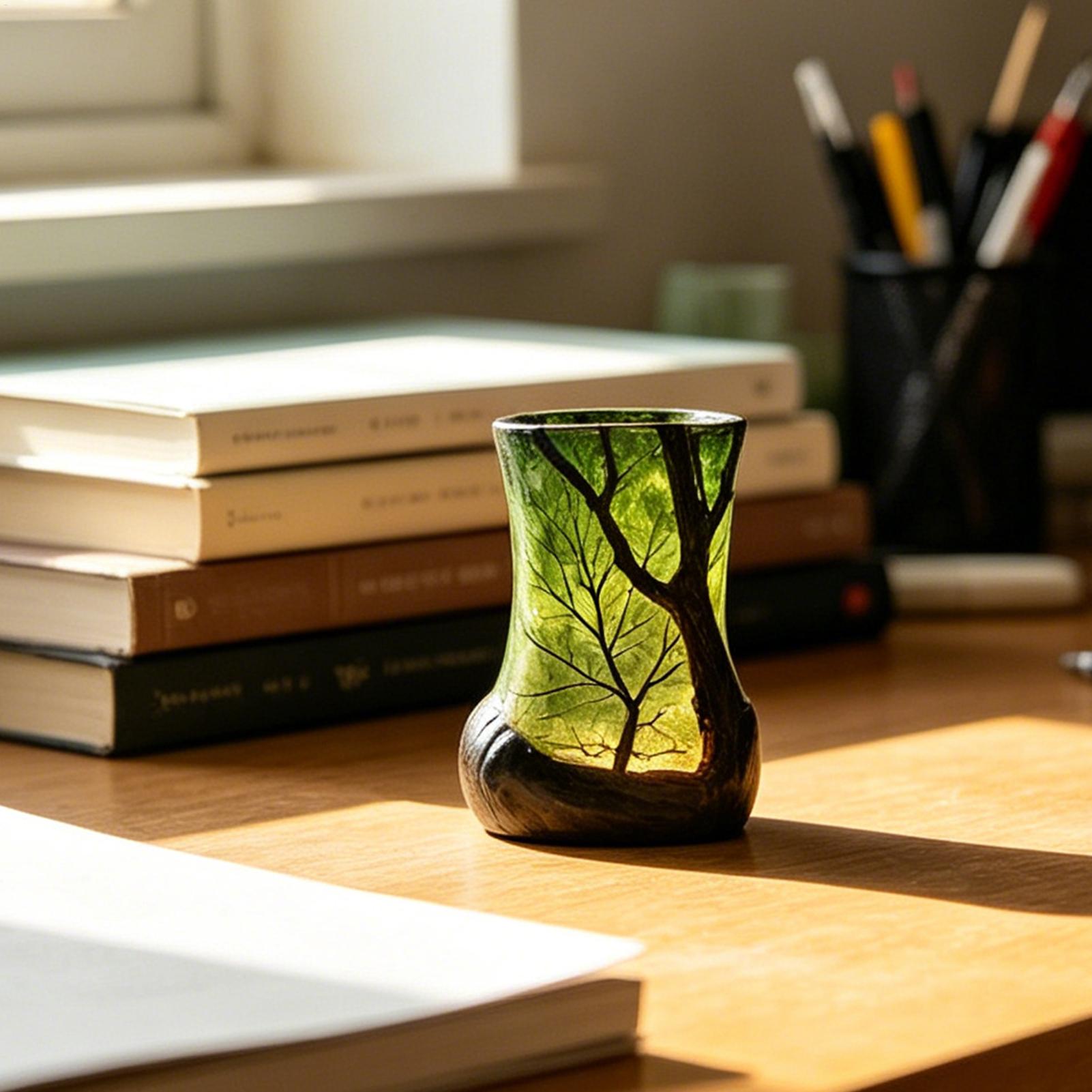 Bedside Table Lamp Forest Nigh - مراجعة Home Office With Bookshelves وسعره