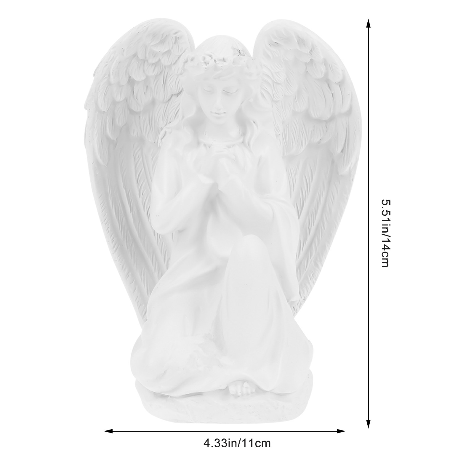 1Pcs Praying Angel Desktop Orn - مراجعة Home Office With Bookshelves وسعره
