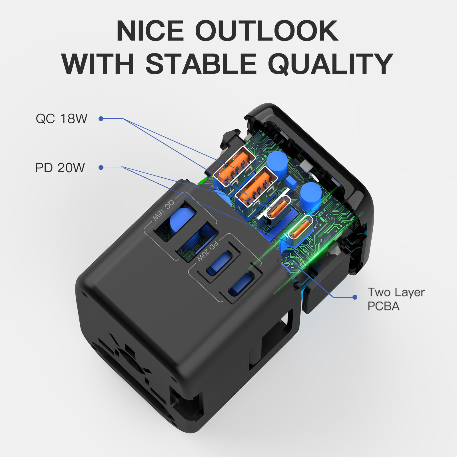20W Smart Overload Protection  - مراجعة Home Office Vivo وسعره
