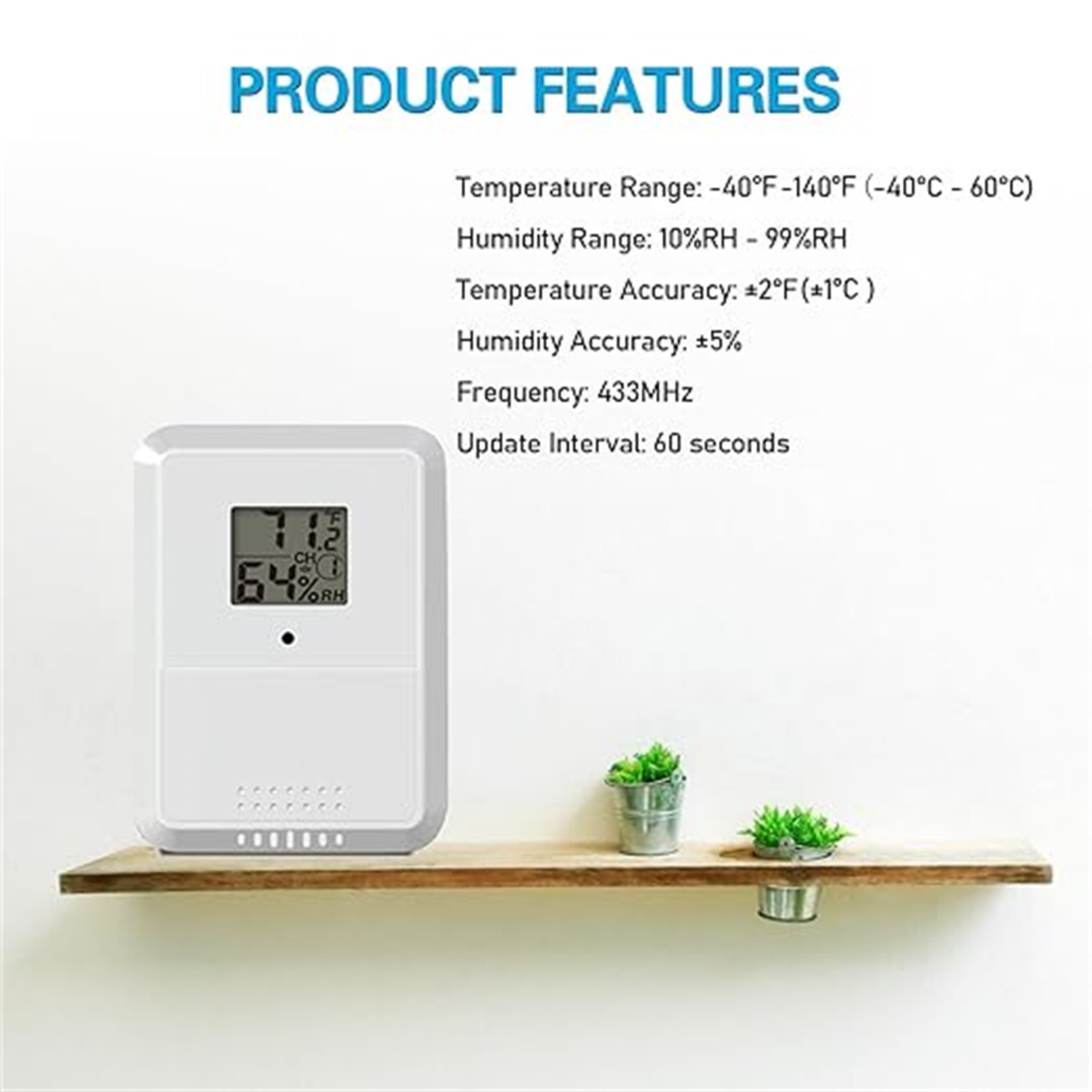 Wireless Temperature & Humidit - مراجعة Home Office Updates وسعره