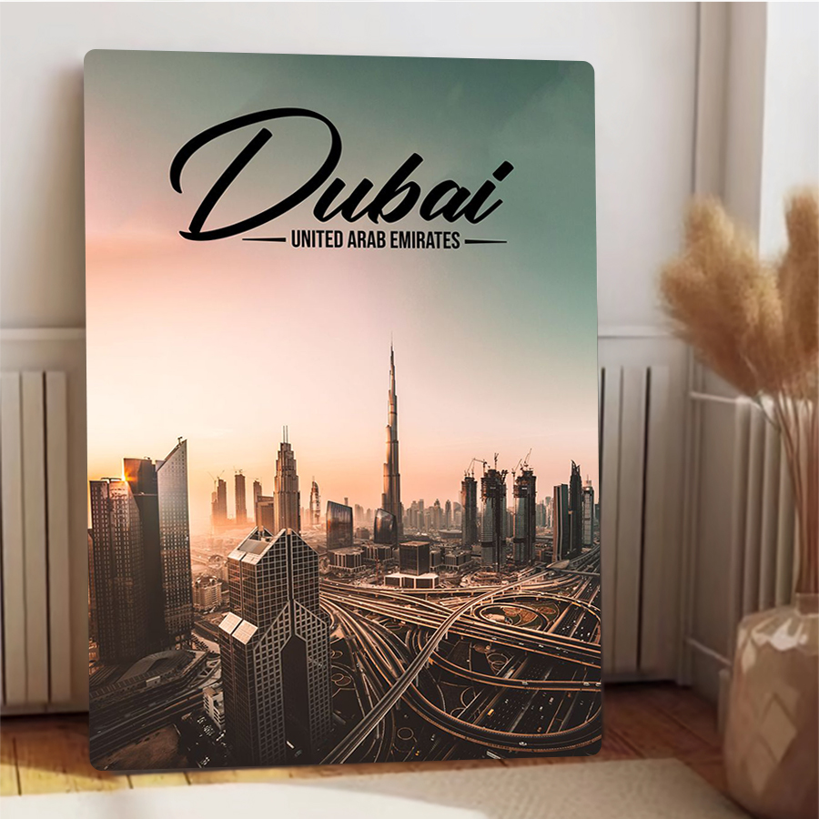 Dubai Cityscape Metal Wall Art - مراجعة Home Office Dubai وسعره