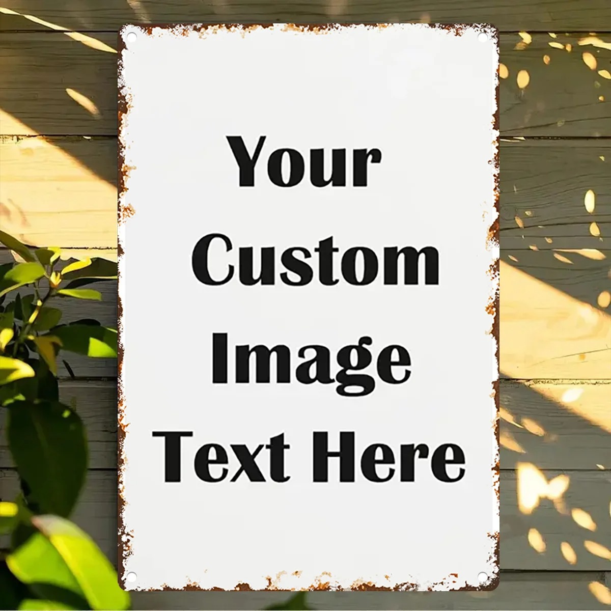 Custom Photo & Text Tin Sign - - مراجعة Home Office Design وسعره