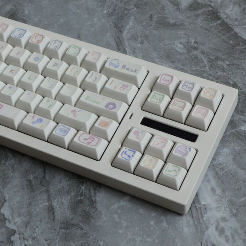 142 Keys Musical Note PBT Keyc - مراجعة Home Office Layout وسعره