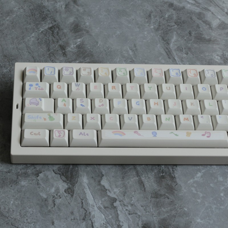 142 Keys Musical Note PBT Keyc - مراجعة Home Office Layout وسعره