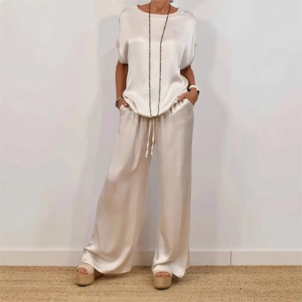 Women Casual O Neck Solid Colo - مراجعة Home Office 2024 وسعره