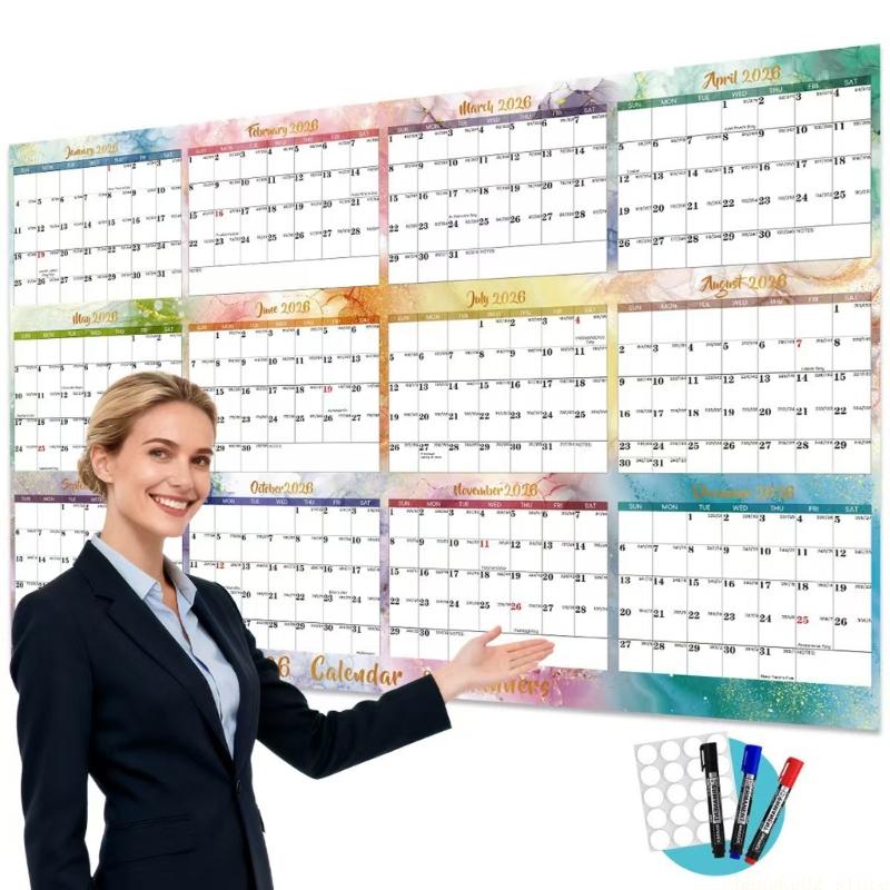 2026 Double Sided Erasable Cal - مراجعة Home Office With View وسعره