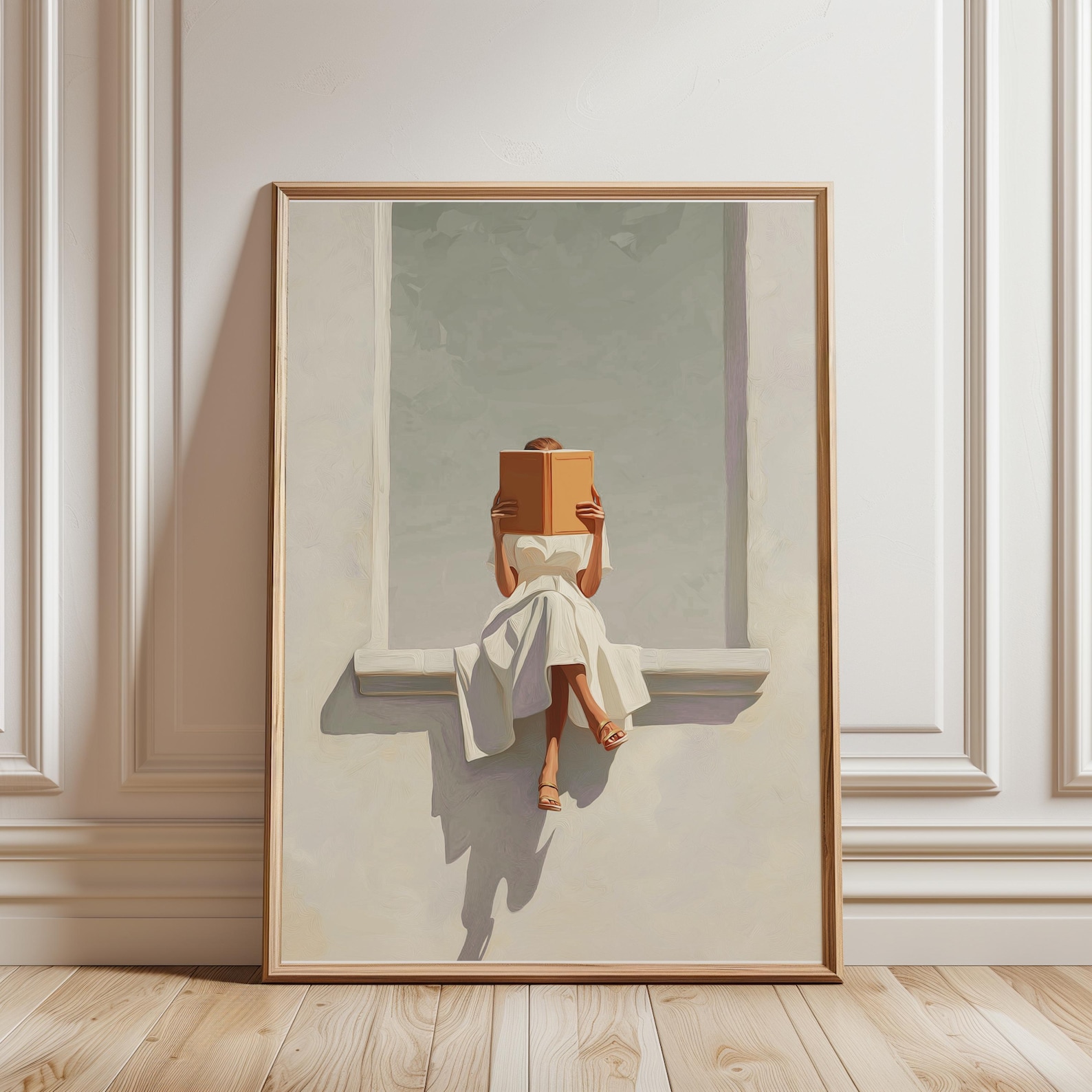 Modern Abstract Woman Reading  - مراجعة Home Office Youtube وسعره