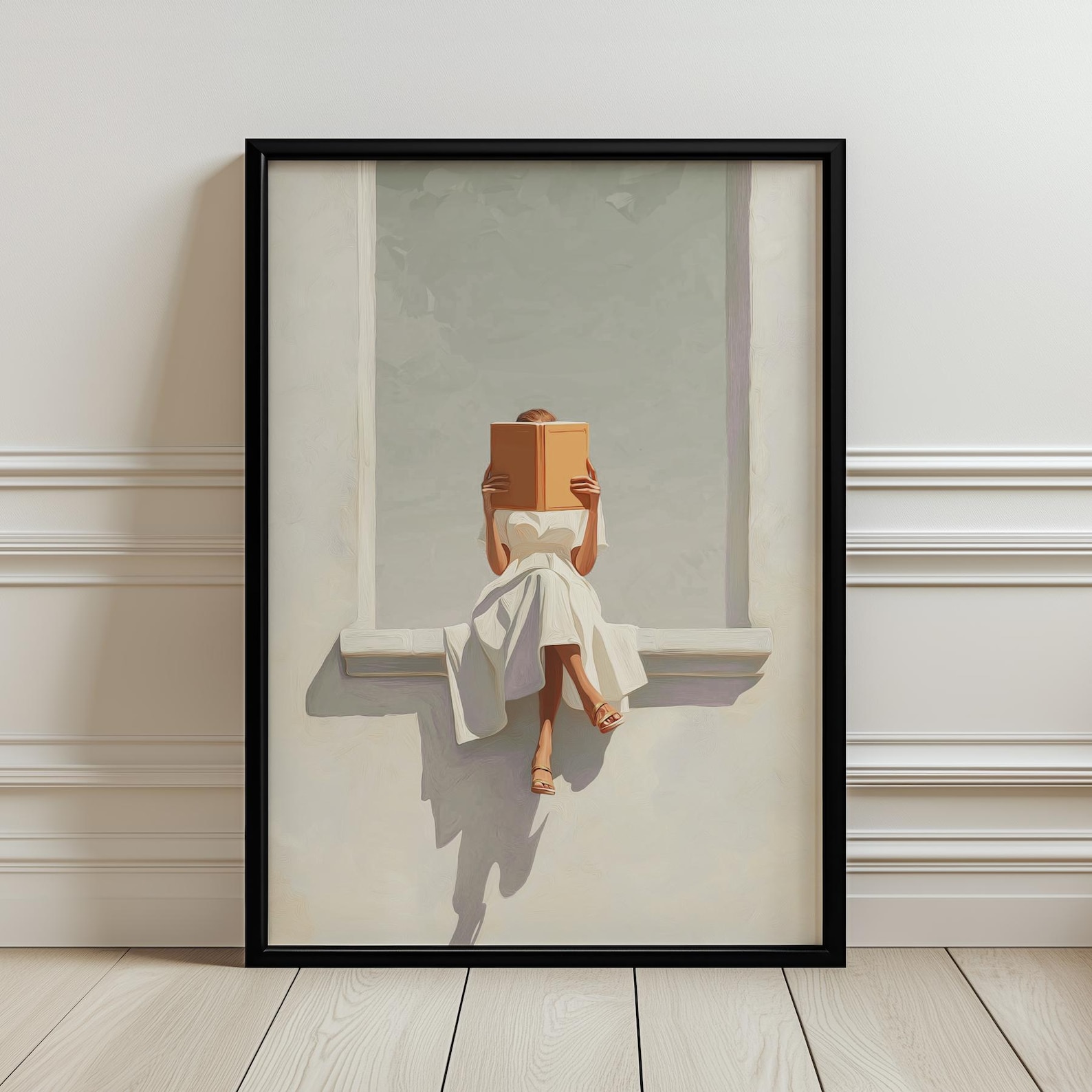 Modern Abstract Woman Reading  - مراجعة Home Office Youtube وسعره