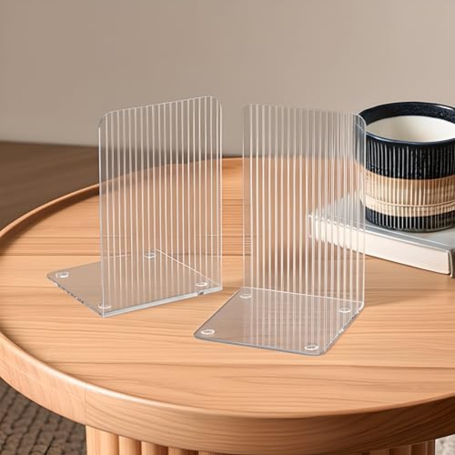 Book Ends for Shelves 6 Pcs Ac - مراجعة Home Office With Bookshelves وسعره
