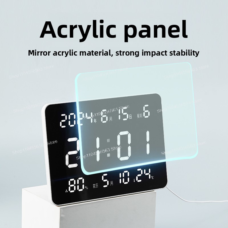 Digital Wall Clock with LED Di - مراجعة Home Office Updates وسعره