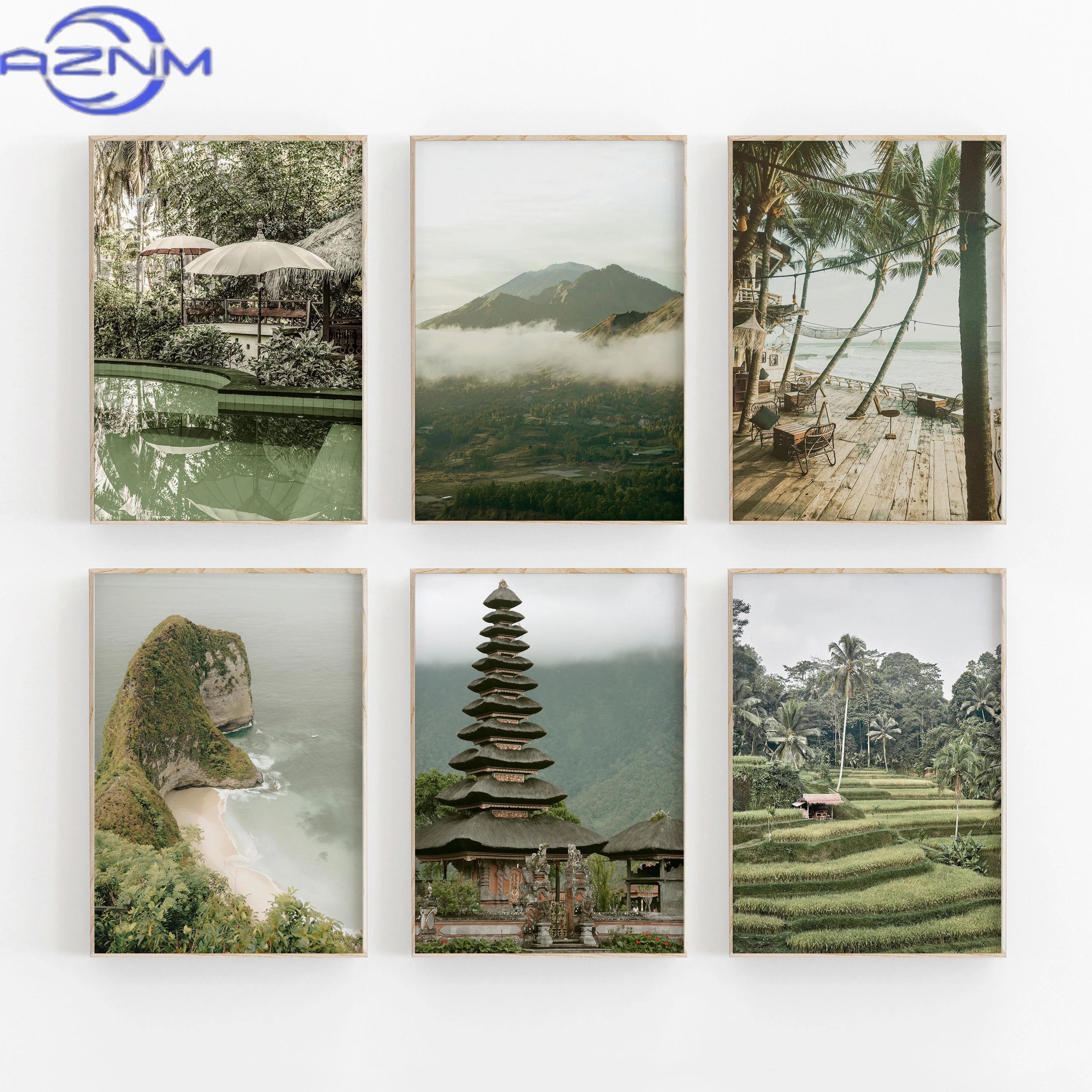 AZNM 1pc Bali Canvas Art Print - مراجعة Home Office Bali وسعره