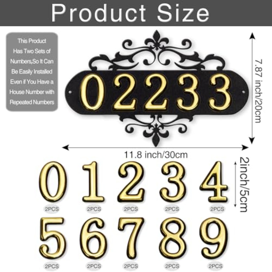 House Numbers for Outside, Met - مراجعة Address Home Office وسعره