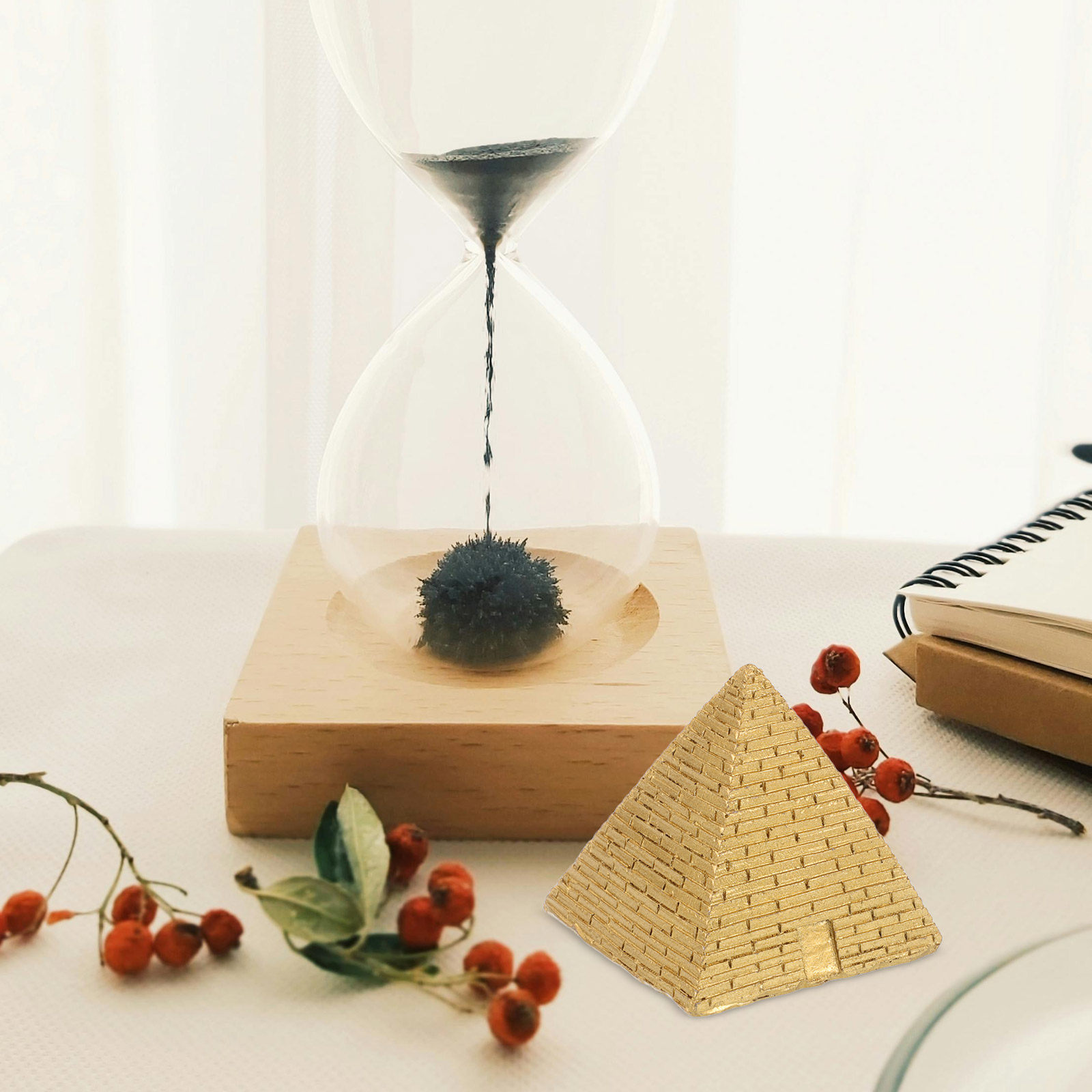 Mini Egyptian Pyramid Sculptur - مراجعة Home Office Layout وسعره