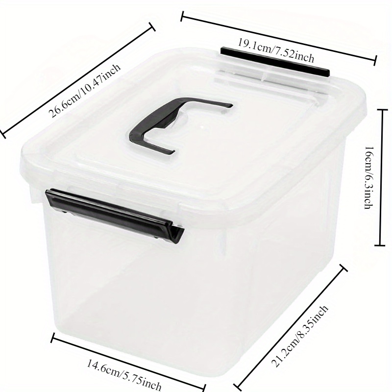 3/6-Pack Clear Plastic Storage - مراجعة Home Office Design وسعره