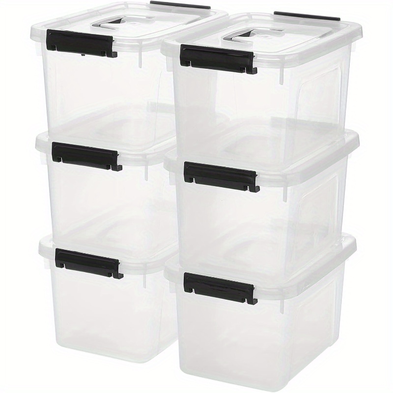 3/6-Pack Clear Plastic Storage - مراجعة Home Office Design وسعره