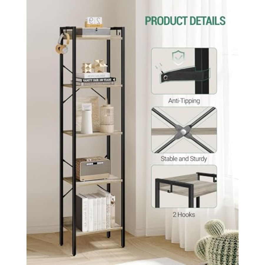Bookshelf, Book Shelf, Industr - مراجعة Home Office With Bookshelves وسعره