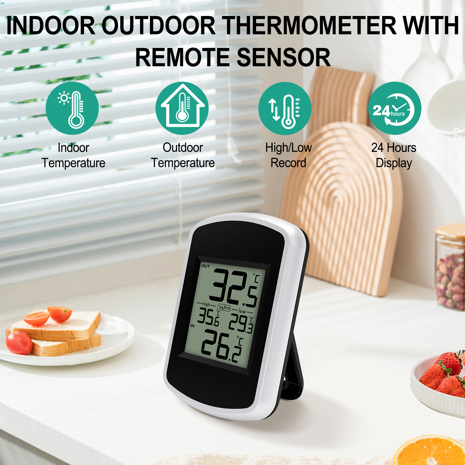 Wireless Digital Thermometer - - مراجعة Home Office Updates وسعره