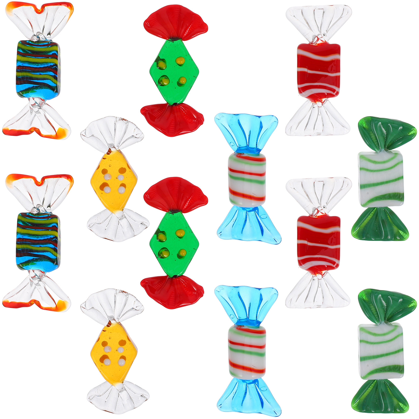 12Pcs Colorful Glass Candy Dec - مراجعة Home Office Layout وسعره