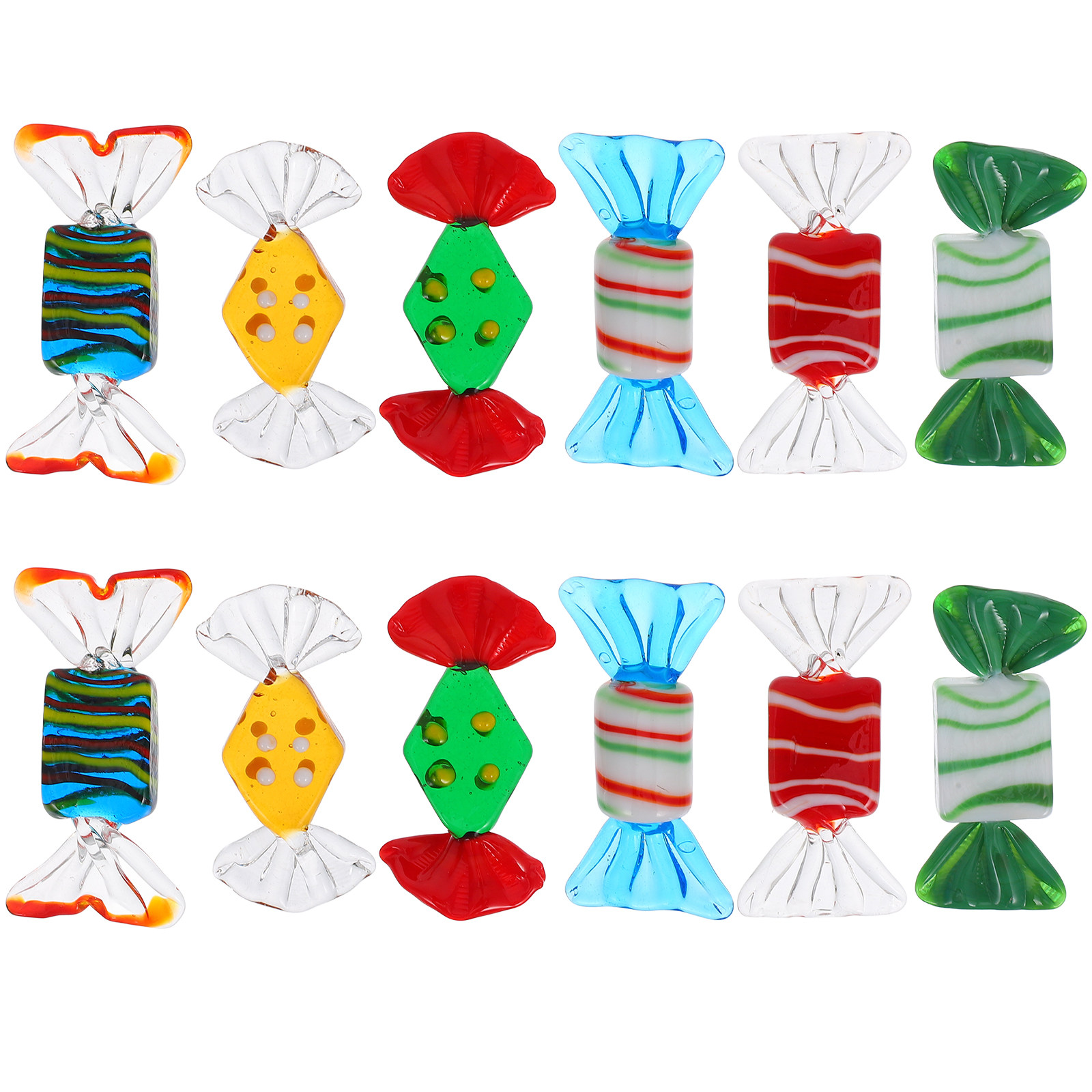 12Pcs Colorful Glass Candy Dec - مراجعة Home Office Layout وسعره