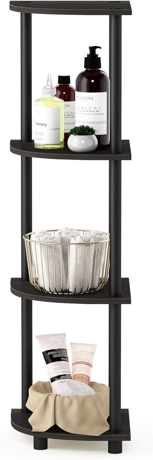 4-Tier Corner Shelf for Small  - مراجعة Home Office With Bookshelves وسعره