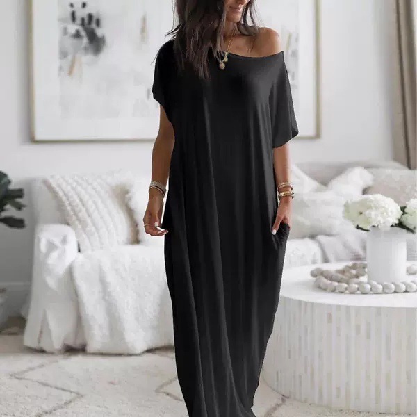 Women's Home Long Dress Summer - مراجعة Home Office 2024 وسعره