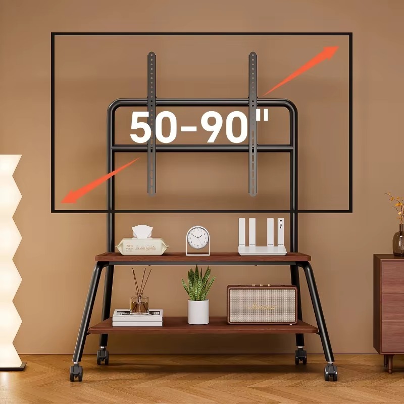 Modern Luxury Rolling Tv Stand - مراجعة Home Office Layout وسعره